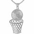 LDM Basketball Frame Pendant European and American Hip-hop Creative Necklace New Jewelry Sports Ornament