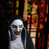 LDM Halloween Scary Nun Face Cover Cosplay Scary Horror Face Covering Latex Headgear Halloween Carnival Party