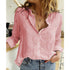 LDM 2021 Spring And Autumn Women Pure Color Casual Loose Long-sleeved Linen Shirt