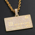 FloatingLife Hip Hop Inlaid Stone Copper Cuba Chain