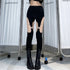 LDM Female Personality Hollow Slim Thin Removable Leg Hot Dance Pants