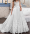 LDM Quality Wedding Tulle Floor Length Ball Gown Girls Dresses