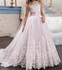 LDM Quality Wedding Tulle Floor Length Ball Gown Girls Dresses